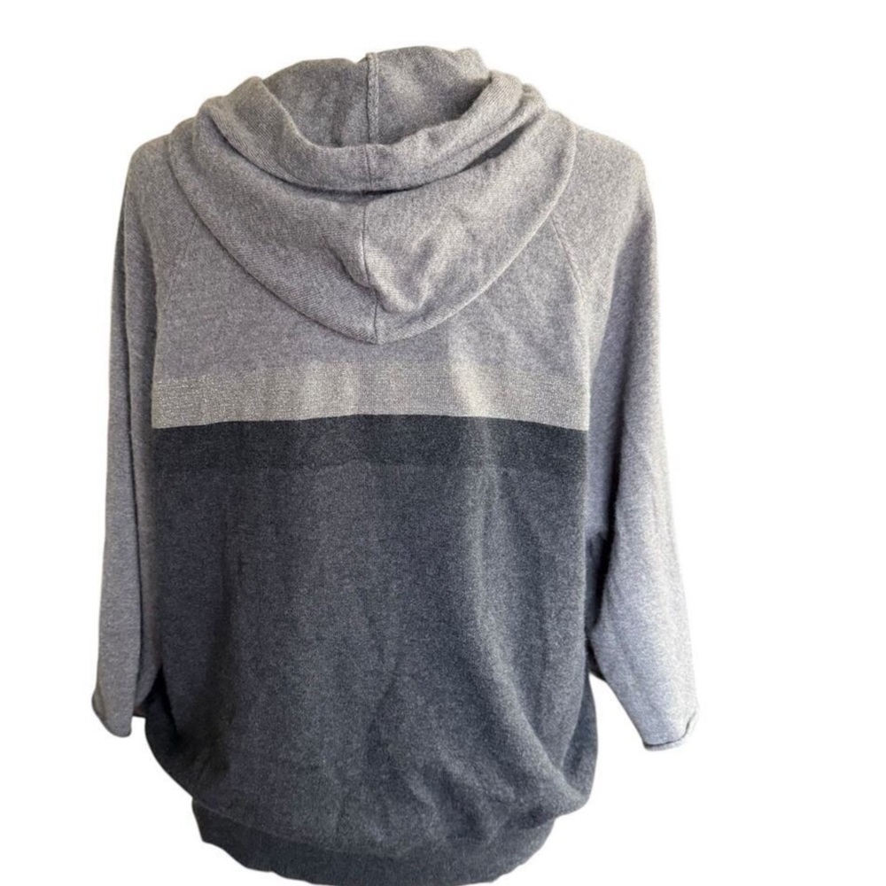 Brunello Cucinelli Charcoal and Light Gray Men's Hoodie - Picture 3 of 6